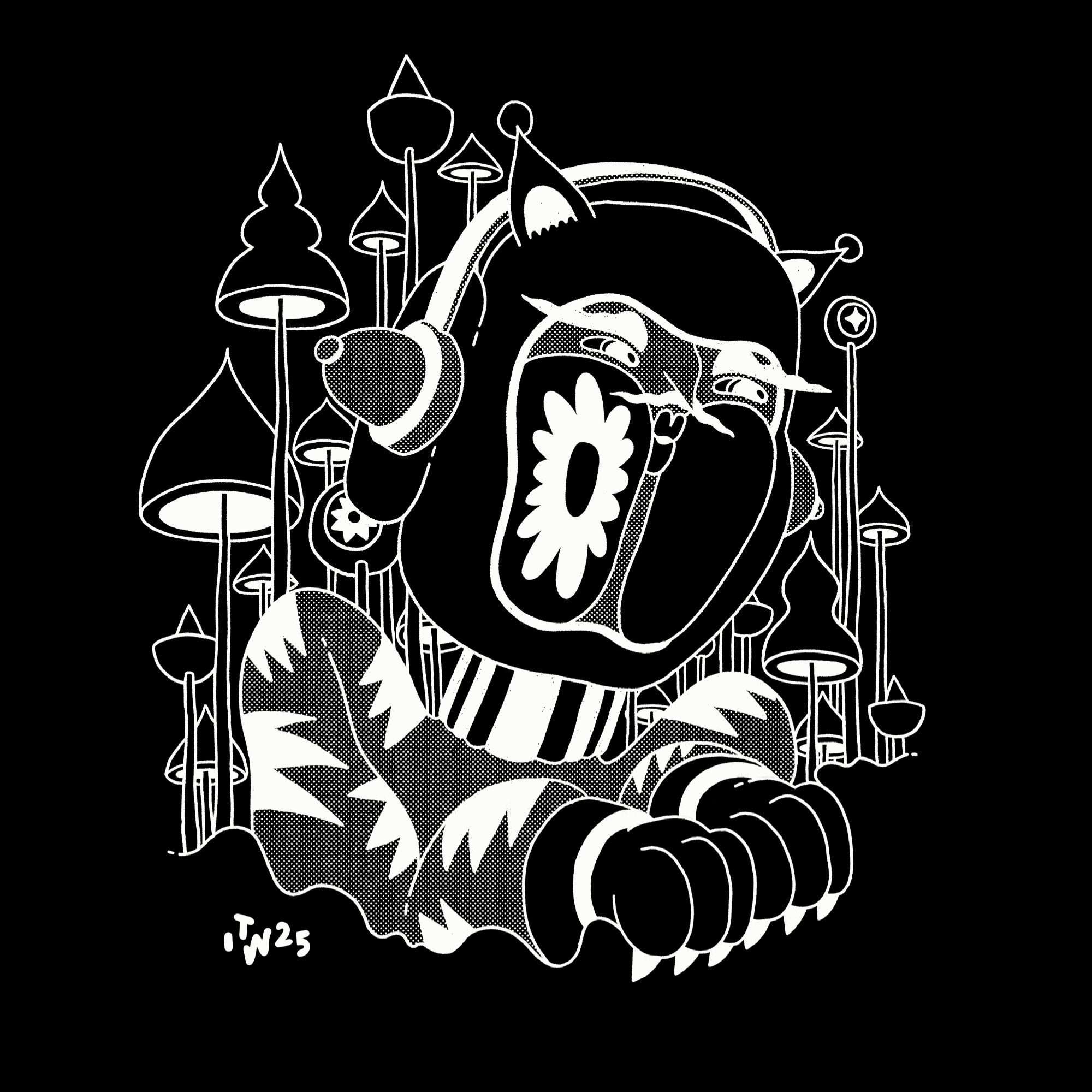 Pre-Order Into The Woods T-shirt "Zwart"